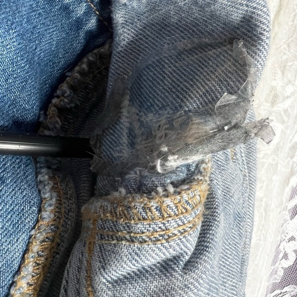 Mickey Mouse Disney Gap Kids Denim Distressed Jean Jacket - Picture 6 of 6